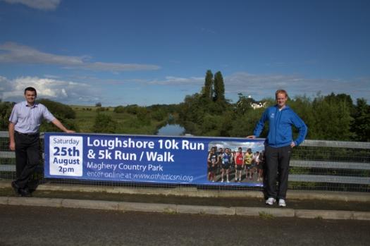 Brendan Crealey, race organiser and Colin Baines Sports Development officer at Craigavon Borough Council. 
